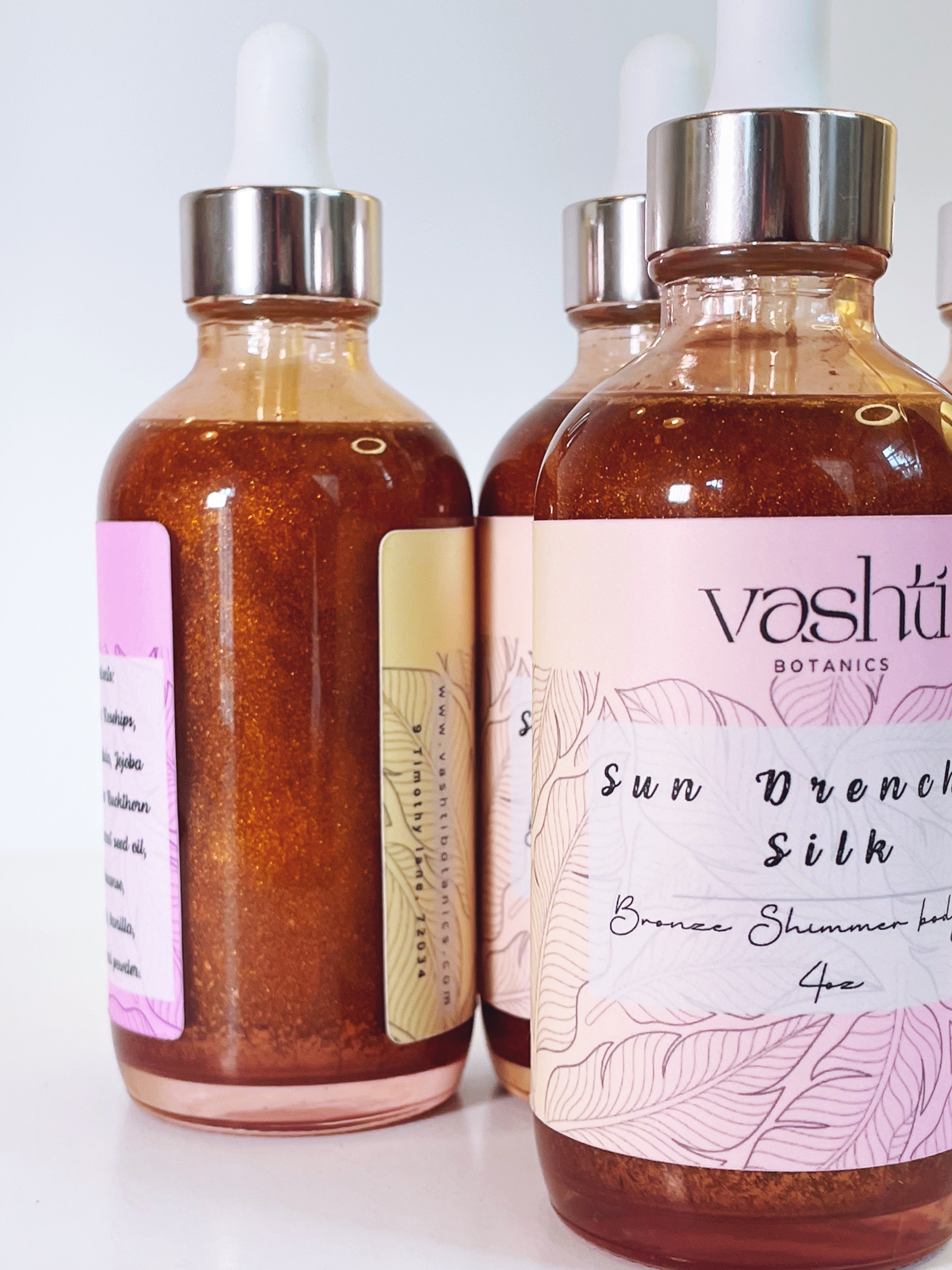 Sun Drenched Silk Bronze Shimmer Body Oil